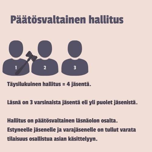 Laillinen ja päätösvaltainen kokous