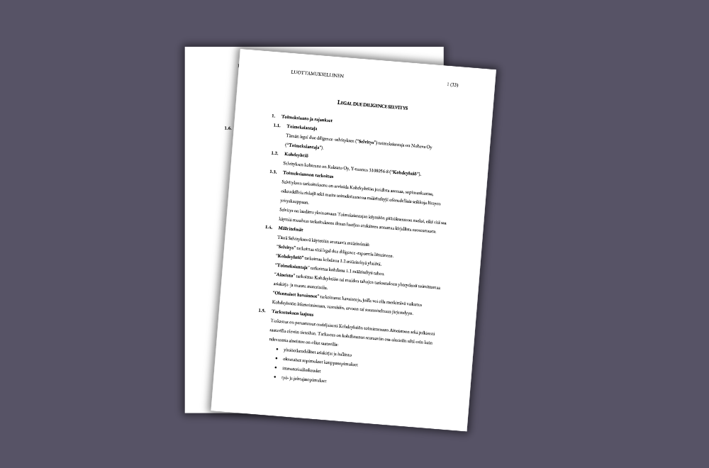 Legal Due Diligence